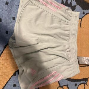 Adidas Women's Green and Blue Shorts